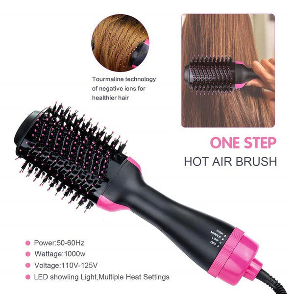 One Step 2 In 1 Hair Dryer & Brush (dryer + Styler) Brush For Fast Drying, Straightening, Curling