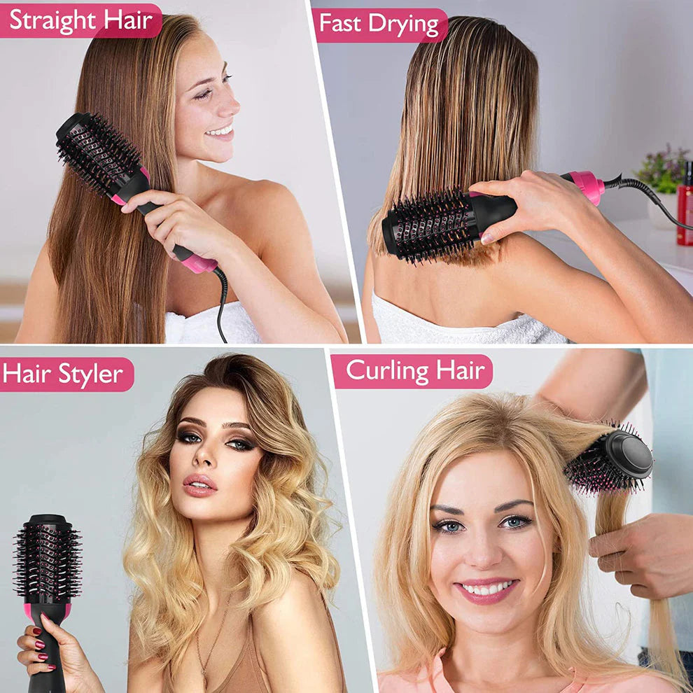 One Step 2 In 1 Hair Dryer & Brush (dryer + Styler) Brush For Fast Drying, Straightening, Curling